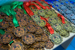 К соревнованиям были изготовлены дизайнерские медали