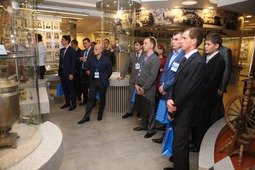 Посещение участниками конференции Музея ООО "Газпром трансгаз Саратов"