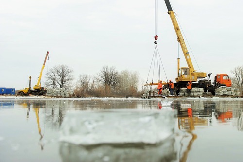 Ноябрьский ледостав не помешал ходу работ на участке магистрального газопровода САЦ-3