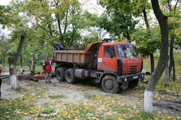 Субботник под эгидой Молодежного объединения "Наше дело" на территории ГУЗ "Областной детский противотуберкулезный санаторий"