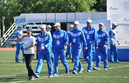 Команда ООО "Газпром трансгаз Саратов" на открытии соревнований